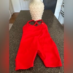 Oner Active Red Performance Jumpsuit Romper